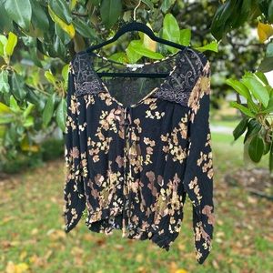 Floral and Lace Blouse